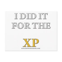 I Did it For the XP