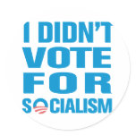 I Didn't Vote For Socialism Sticker