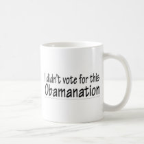 I didn't vote for this Obamanation! mugs