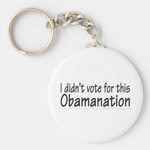 I didn't vote for this Obamanation! Key Chain