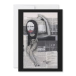 I Dieted During My Pregnancy Mona Lisa Collage invitations