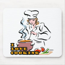 I Dig Cooking Chef Mouse Pads