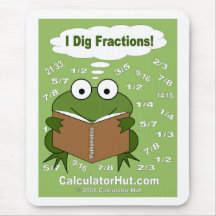 I Dig Fractions Math Mousepad