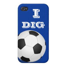 I Dig Soccer iPhone 4 Cases For iPhone 4