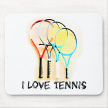 I Dig Tennis Beautiful Racket Mousepads