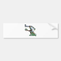 I Dig Tennis Doubles Bumper Sticker
