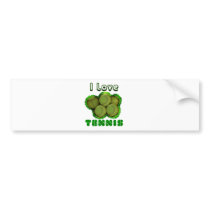 I Dig Tennis Grand Slam Bumper Sticker