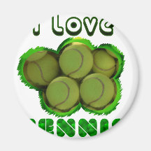 I Dig Tennis Grand Slam Refrigerator Magnets