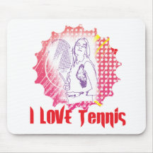 I Dig Tennis Love Mouse Pads