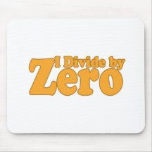 I Divide By Zero Mousepad