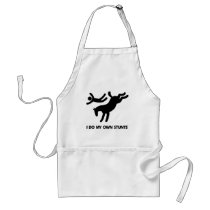 I Do My Own Stunts™  Horse: humourous picture of a Aprons