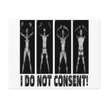 I DO NOT CONSENT BODY SCANNERS postcards