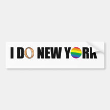 I DO NY ring Bumper Sticker
