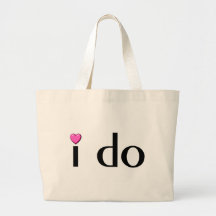 I Do (Pink Hrt) Canvas Bag