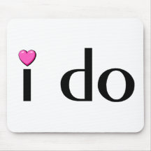 I Do (Pink Hrt) Mousepad