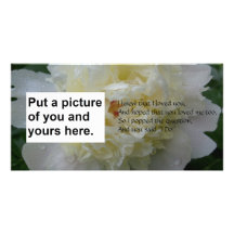 I Do Poem Marriage Card Personalized Photo Card