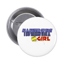 I Do Throw Like A Girl Buttons