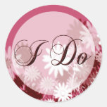 I Do Wedding Announcement Envelope Seal stickers