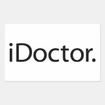 i Doctor (iDoctor) Rectangular Sticker
