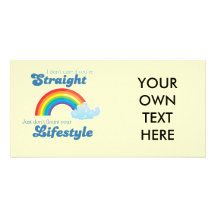 I DON'T CARE IF YOU'RE STRAIGHT PICTURE CARD