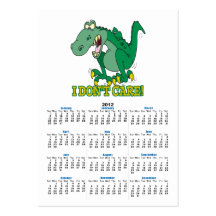 i dont care t-rex temper tantrum business cards