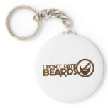 I dont date beards key chains