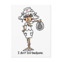 I don't do bedpans! postcards