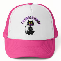 "I Don't Do Mornings" Cat Gifts