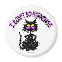 "I Don't Do Mornings" Cat Gifts