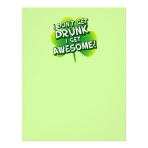 I Don't Get Drunk I Get Awesome Personalized Letterhead