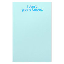 I don't give a tweet