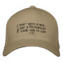 I don't need a gun...I got a Paintbrush& know h... Embroidered Baseball Caps