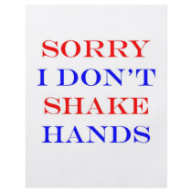 I Don't Shake Hands Personalized Flyer