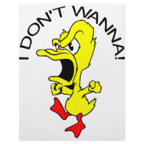 I Don't Wanna Duck Cartoon Letterhead Template