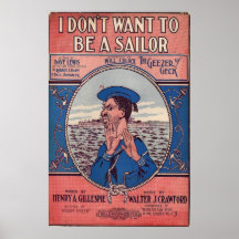 I don't want to be a Sailor Poster