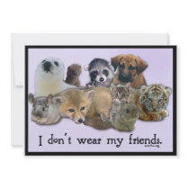 I Don't Wear my Friends Custom Invitation