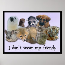 I DOn't Wear My Friends Poster