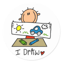I Draw Tshirts and Gifts stickers