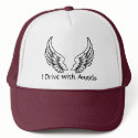 I Drive with Angels Trucker Style Cap hats