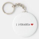 I Dyslexia Love Keychain