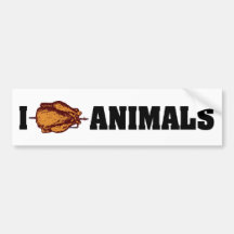 I Eat Animals Bumper Sticker