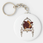 I Eat Meat Cow Key Chain