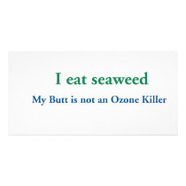 I Eat Seaweed Photo Card Template