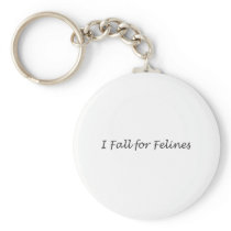 I Fall for Felines Keychain