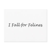 I Fall for Felines Postcards