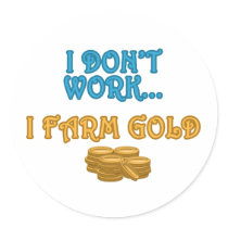 I Farm Gold stickers