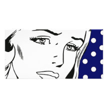 I Feel Dirty Cartoon Girl Custom Photo Card