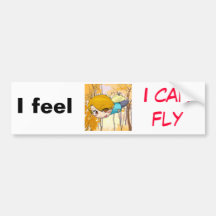 I feel I can fly Bumper Sticker