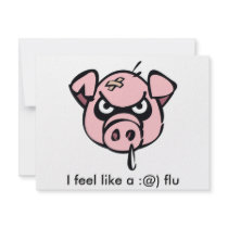 I feel like a :@) flu custom announcement