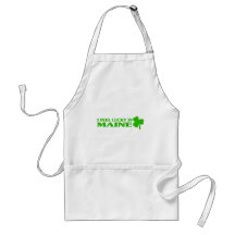 I feel lucky in Maine Aprons